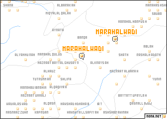 map of Marāḩ al Wādī