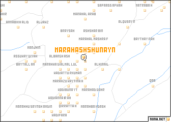 map of Marāḩ ash Shunayn