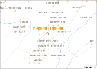 map of Marāḩ at Tirkhin