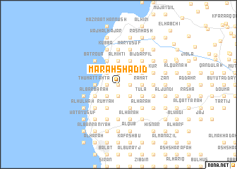 map of Marāḩ Shadīd