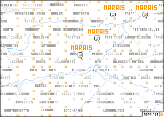 map of Marais