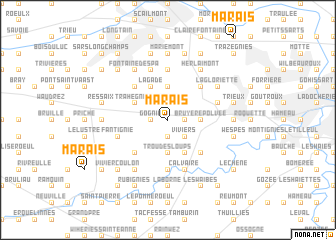 map of Marais