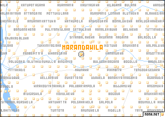 map of Marandawila