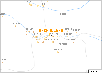 map of Mārandegān