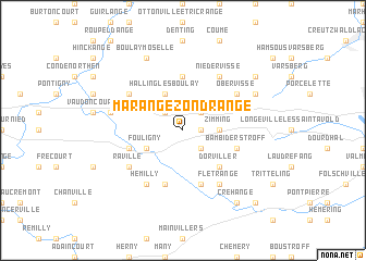 map of Marange-Zondrange