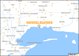 map of Marano Lagunare