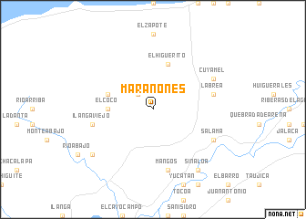 map of Marañones