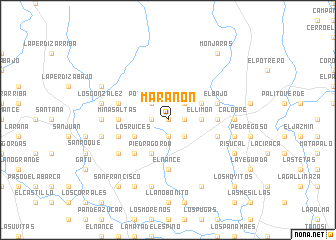 map of Marañón