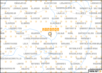 map of Marañón