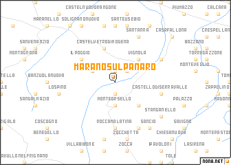 map of Marano sul Panaro