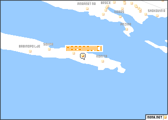 map of Maranovići