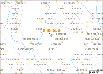 map of Mărăscu