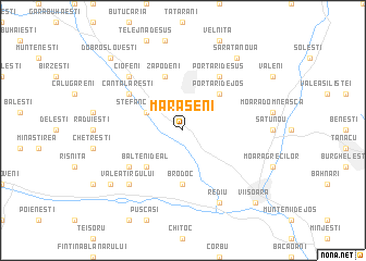 map of Mărăşeni