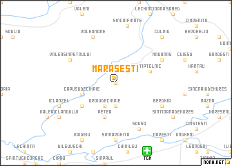 map of Mărăşeşti