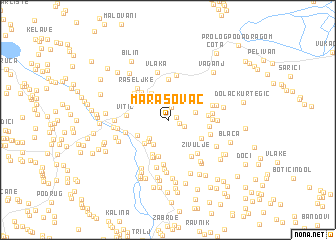 map of Marasovac