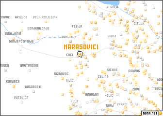 map of Marasovići