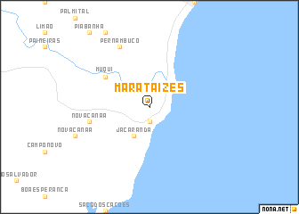 map of Marataízes