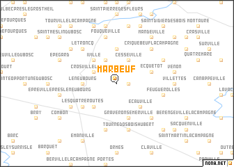 map of Marbeuf