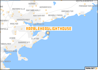 map of Marblehead Lighthouse