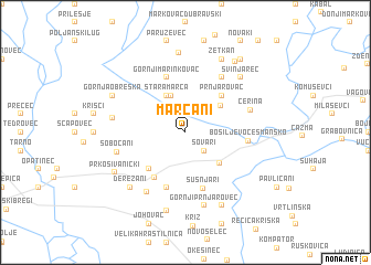 map of Marčani