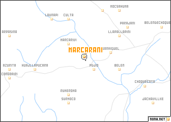 map of Marcarani