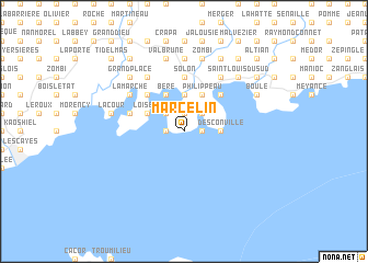 map of Marcelin