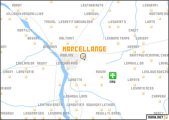 map of Marcellange