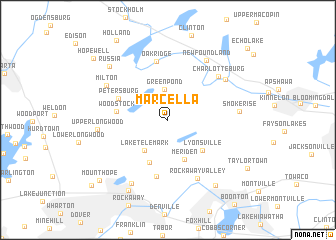 map of Marcella