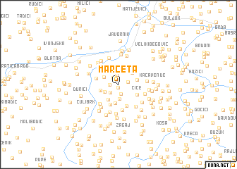 map of Marčeta