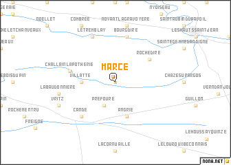 map of Marcé