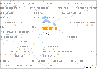 map of Marchais