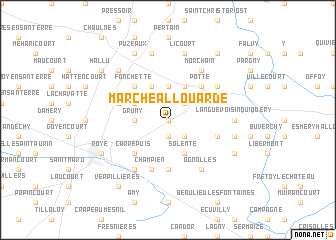 map of Marché-Allouarde