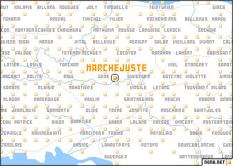 map of Marché Juste