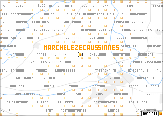 map of Marche-lez-Écaussinnes