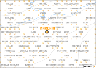 map of Marchin