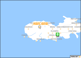 map of Marciana