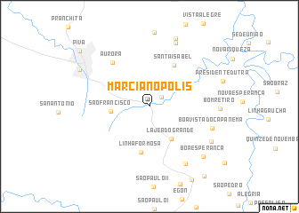 map of Marcianópolis