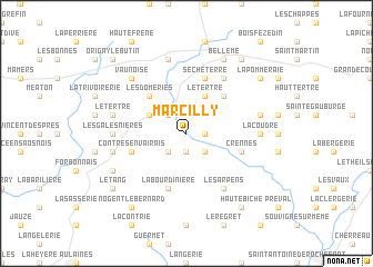 map of Marcilly