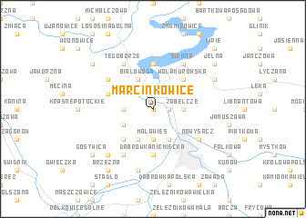 map of Marcinkowice