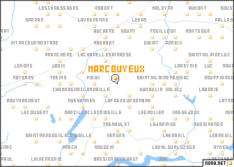 map of Marcouyeux