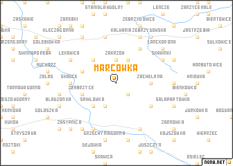 map of Marcówka