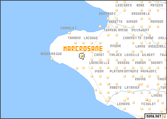map of Marc Rosane