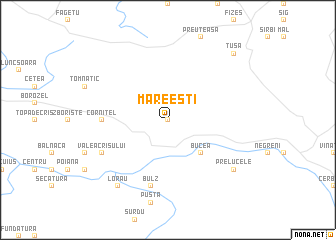 map of Măreeşti