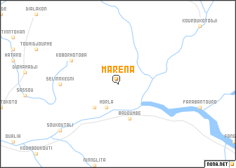 map of Maréna