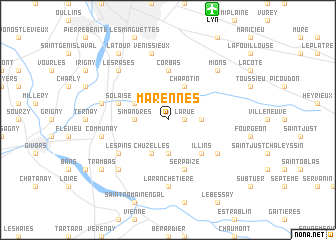 map of Marennes
