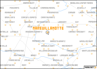 map of Mareuil-la-Motte