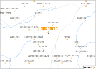 map of Margarita