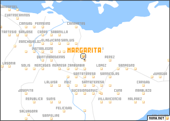 map of Margarita