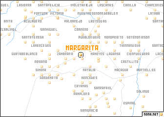 map of Margarita