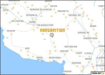 map of Margarítion